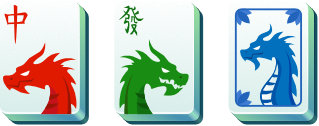 Mahjong Solitaire dragon tiles